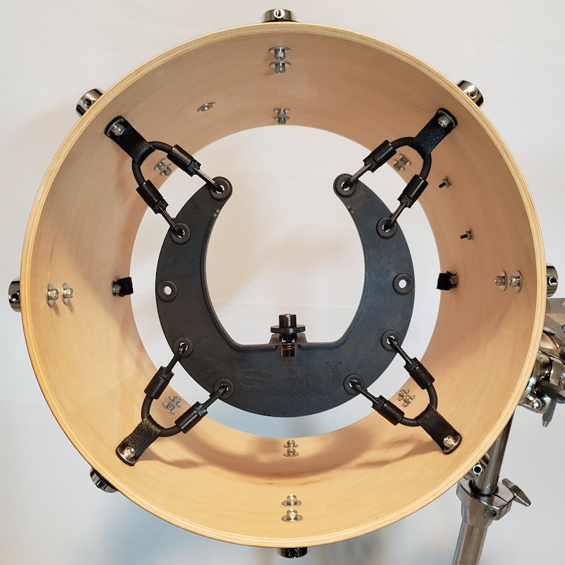 Kelly SHU™ inside 14 inch diameter tom drum.