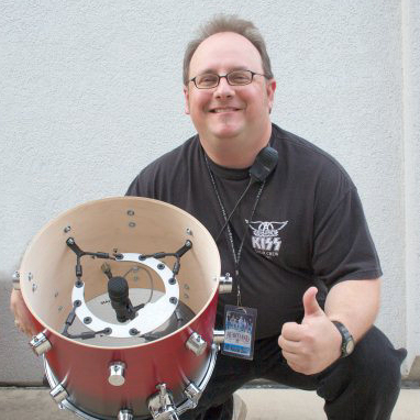 Kelly SHU™ System Endorsing Drum Technician Rodney Powell