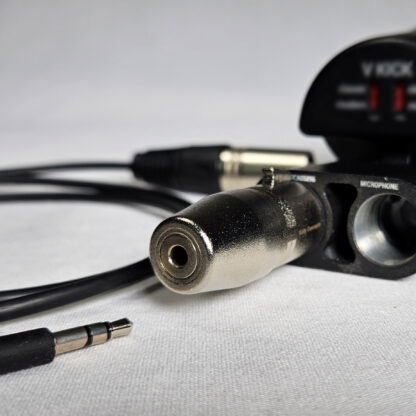 The Kelly SHU™ PLUGZ. Male XLR-to-Female 3.5mm TRS Stereo Converter. Tight access XLR audio connection system.