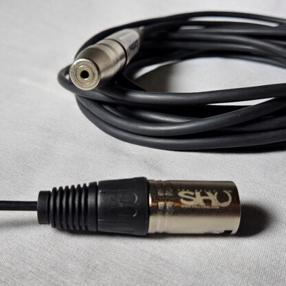 The Kelly SHU™ PLUGZ. Male XLR-to-Female 3.5mm TRS Stereo Converter. Tight access XLR audio connection system.