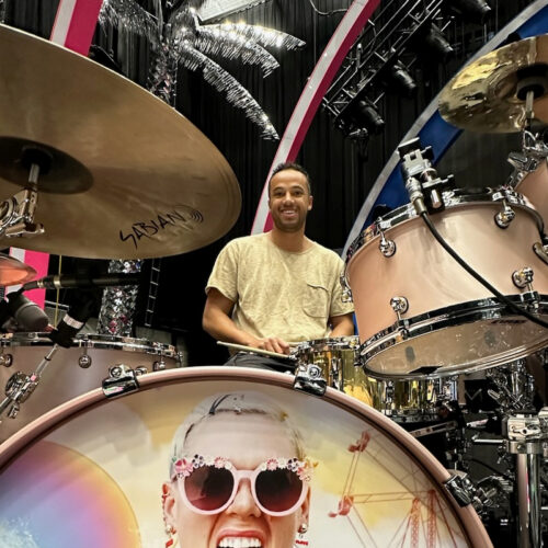 Kelly SHU™ System Endorsing Drum Technician Antonio Geary