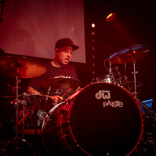 Kelly SHU System endorsing drummer Etienne Baegen